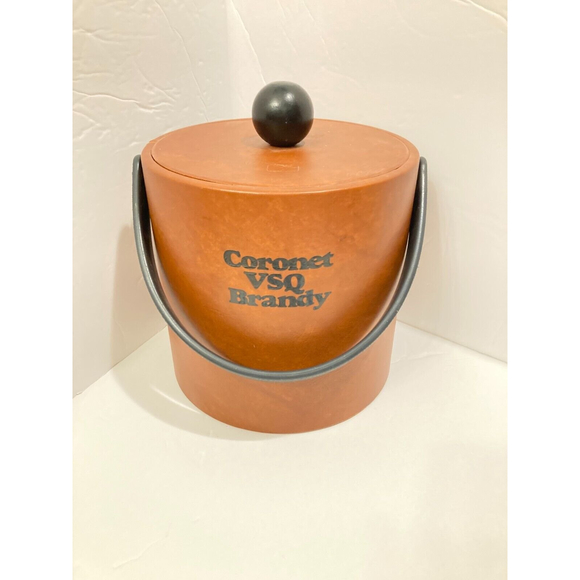Kraftware Coronet VSQ Brandy ice bucket with handle and lid Barware - Picture 2 of 8
